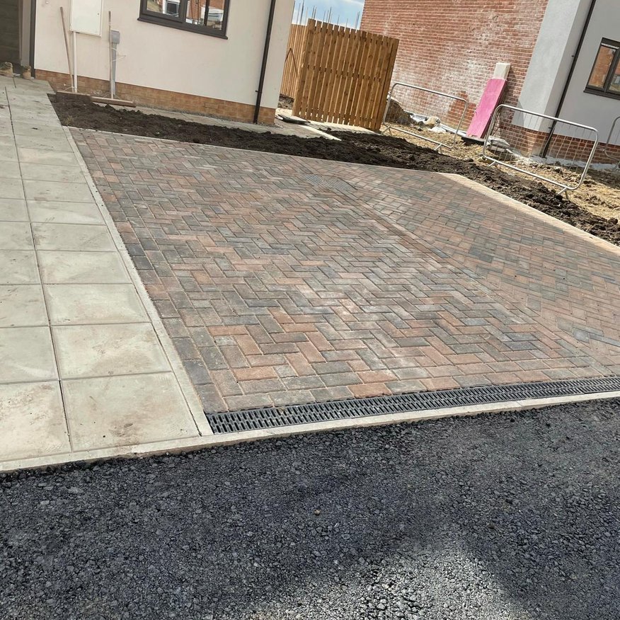 Block paving works